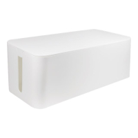 Organizer LOGILINK KAB0063 kabli Kabel Box, 407x157x133.5mm, bialy
