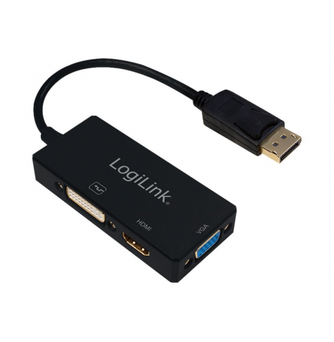 LOGILINK CV0109 - 4K DisplayPort to DVI/HDMI/VGA Converter