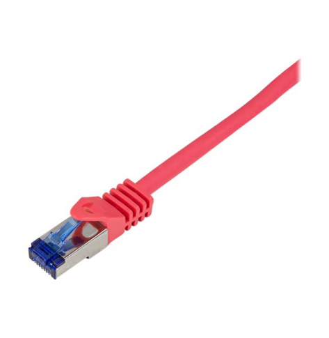 Patchcord LOGILINK C6A014S Ultraflex kat. 6A S/FTP czerwony 0.25m