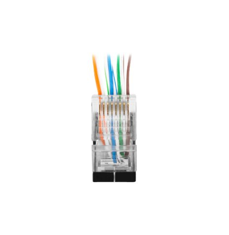LANBERG PLS-5000EZ Lanberg wtyk sieciowy RJ45 (8P8C) KAT.5E FTP (100 SZT) przelotowy