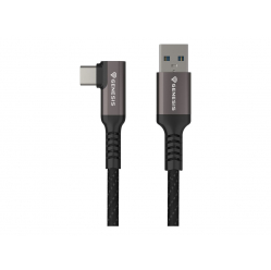 Kabel NATEC Genesis USB-C M/M 3.1 Gen 2 3m PD 60W VR czarny