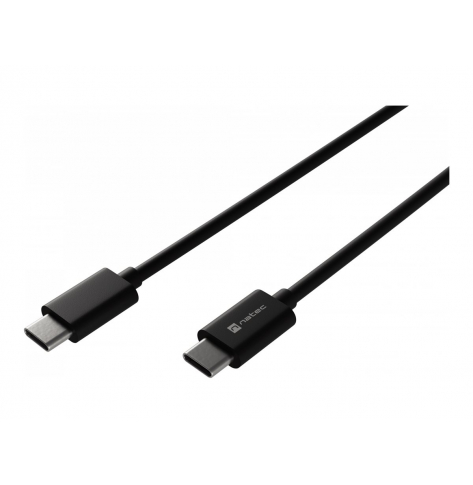 Kabel NATEC Prati USB-C 2.0 M/M 1m PD 100W czarny