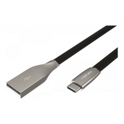 Kabel NATEC USB-C/A 2.0 1m prati 1m czarny metal