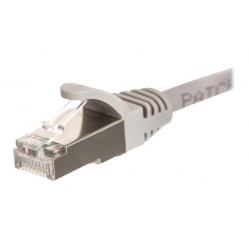 Patchcord NETRACK BZPAT0256F RJ45, oslonka zalewana, kat. 6 FTP, 0,25m szary