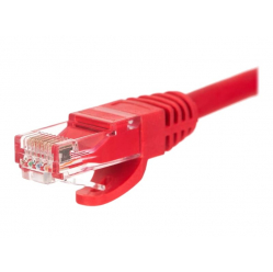 Kabel NETRACK BZPAT0P56R krosowy RJ45, oslonka zalewana, kat. 6 UTP, 0.5m czerwony