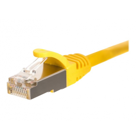 Kabel NETRACK BZPAT10FY krosowy RJ45, oslonka zalewana, kat. 5e FTP, 10m żółty