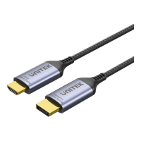 Adapter UNITEK DisplayPort 1.4 - HDMI 2.1 1.8m 8K M/M