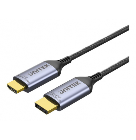 UNITEK Adapter DisplayPort 1.4 - HDMI 2.1 1.8m 8K M/M
