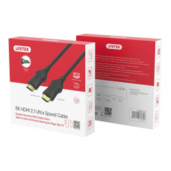 Kabel UNITEK C11060BK-1M HDMI v.2.1 4K 120HZ 8K 1M