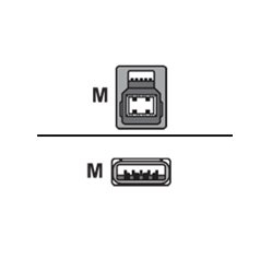 Kabel UNITEK C14095BK-2M USB 3.0 do drukarki M/M 2M 5Gbps