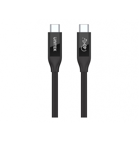 Kabel UNITEK C14100BK-0.8M USB-C 4.0 PD 100W 40Gbps 8K 0 8m