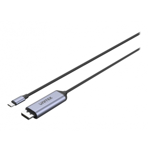 Kabel UNITEK V1423C ADAPTER USB-C - DisplayPort 1.4 8K 1.8m ALU