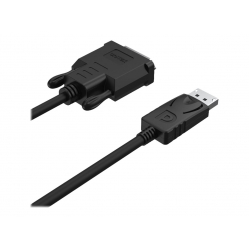 Kabel UNITEK Y-5118BA DisplayPort - DVI 1.8m M/M