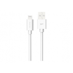 Kabel SILICON POWER USB - Lightning LK15AL 1M PVC Mfi biały