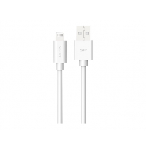 Kabel SILICON POWER USB - Lightning LK15AL 1M PVC Mfi biały