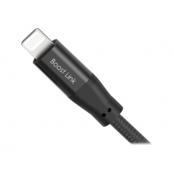 Kabel SILICON POWER USB - Lightning LK35AL 1M Mfi Nylon oplot czarny