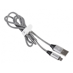 Kabel TRACER USB 2.0 AM - micro 1.0m czarno-srebrny