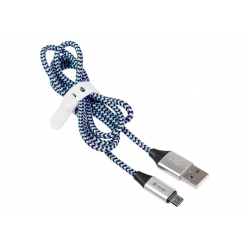 Kabel TRACER USB 2.0 AM - micro 1.0m czarno-niebieski