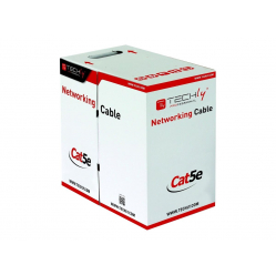 TECHLYPRO 025640 Zwój kabla - CAT 5e UTP 305m szary