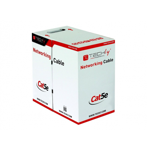 TECHLYPRO 025640 Zwój kabla - CAT 5e UTP 305m szary
