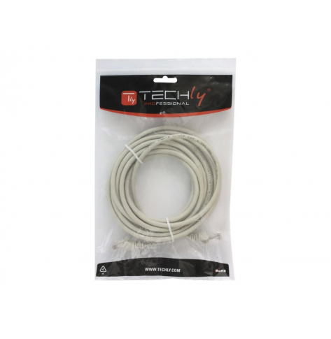 Kabel TECHLYPRO 024056 krosowy RJ45 Cat5e UTP CCA 0 5m szary
