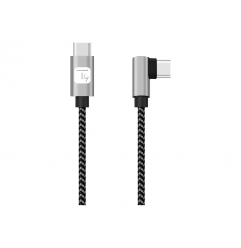 Kabel TECHLY USB 2.0 Typ-C USB-C Katowy 1m 3A do Szybkiego ladowania