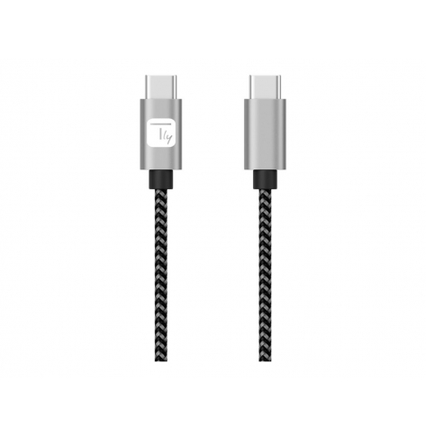 Kabel TECHLY USB 2.0 Typ-C USB-C 1m 3A Szybkie ladowanie w Oplocie