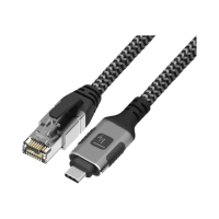 Kabel TECHLY sieciowy USB-C na Gigabit Ethernet RJ45 3m
