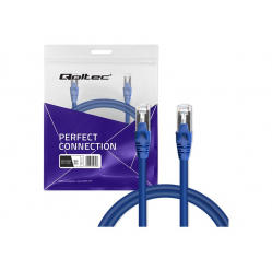 Kabel QOLTEC 54539 krosowy - CAT 6 FTP 2 x RJ45 5m niebieski