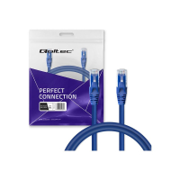 Kabel QOLTEC 54530 krosowy - CAT 6 UTP 2 x RJ45 1m niebieski