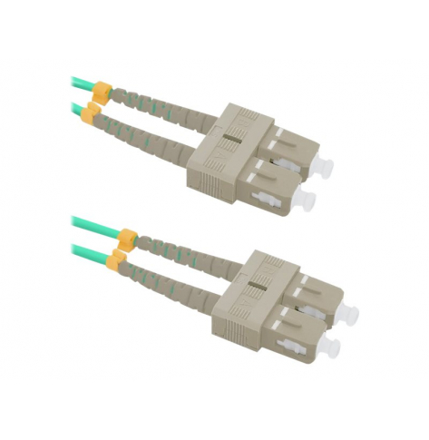 Kabel QOLTEC 54353 Optic krosowy - OM4 SC/UPC - SC/UPC Multimode 50/125 Duplex 1m