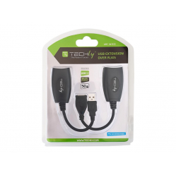 TECHLY Przedluzacz Extender USB do 50m po kablu sieciowym RJ45