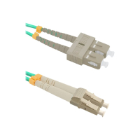 Kabel QOLTEC 54348 Optic krosowy - OM4 LC/UPC - SC/UPC Multimode 50/125 Duplex 1m