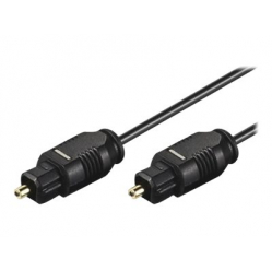 TECHLY Optyczny Audio Toslink Cyfrowy SPDIF 1m Czarny