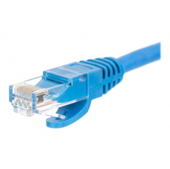 Kabel NETRACK BZPAT7UB krosowy RJ45, oslonka zalewana, kat. 5e UTP, 7 m niebieski