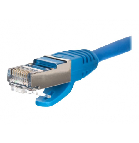 Kabel NETRACK BZPAT7FB krosowy RJ45, oslonka zalewana, kat. 5e FTP, 7m niebieski