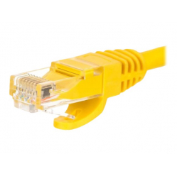 Kabel NETRACK BZPAT5UY krosowy RJ45, oslonka zalewana, kat. 5e UTP, 5m żółty