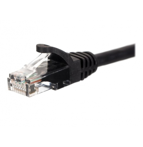 Kabel NETRACK BZPAT5UK krosowy RJ45, oslonka zalewana, kat. 5e UTP, 5m czarny