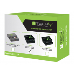 Kabel TECHLY HDMI 4K audio extractor SPDIF Toslink, 4x Jack 3.5mm, LPCM 5.1CH / 7.1CH