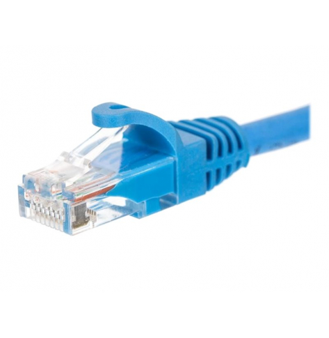 Kabel NETRACK BZPAT5UB krosowy RJ45, oslonka zalewana, kat. 5e UTP, 5m niebieski