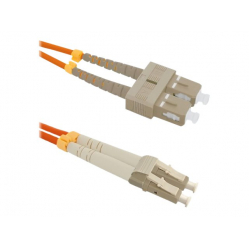 Kabel QOLTEC 54039 Optic krosowy - OM2 SC/UPC - LC/UPC Multimode 50/125 Duplex 1m