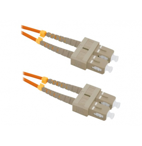 Kabel QOLTEC 54012 Optic krosowy SC/UPC - SC/UPC Multimode 50/125 OM2 Duplex 3m