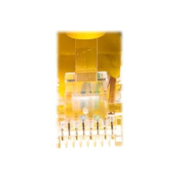 Kabel NETRACK BZPAT3UY krosowy RJ45, oslonka zalewana, kat. 5e UTP, 3m żółty