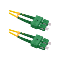 Kabel QOLTEC 54004 Optic krosowy SC/APC-SC/APC Singlemode 9/125 G652D Duplex 0.5m