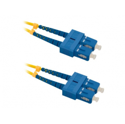 Kabel QOLTEC 54002 Optic krosowy SC/UPC-SC/UPC Singlemode 9/125 G652D Duplex 3m