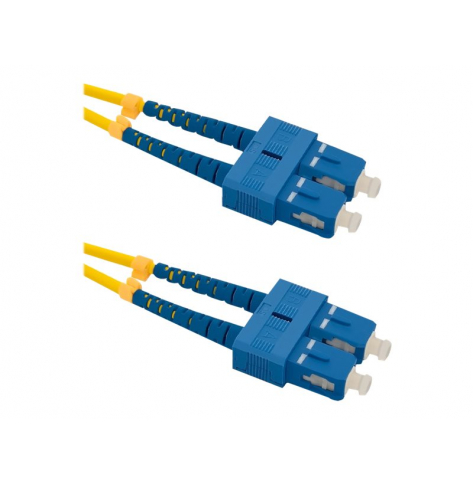 Kabel QOLTEC 54000 Optic krosowy SC/UPC-SC/UPC Singlemode 9/125 G652D Duplex 1m