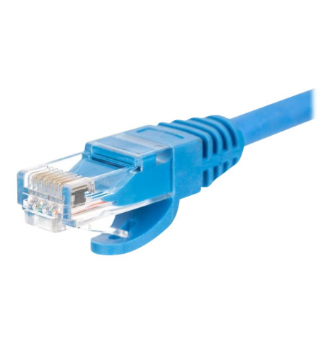 Kabel NETRACK BZPAT3UB krosowy RJ45, oslonka zalewana, kat. 5e UTP, 3m niebieski