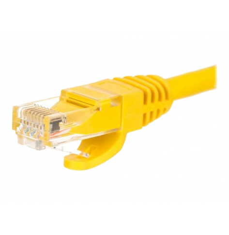 Kabel NETRACK BZPAT36Y krosowy RJ45, oslonka zalewana, kat. 6 UTP, 3m żółty