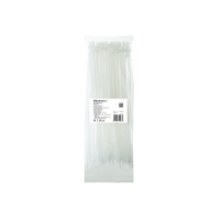 Opaska zaciskowa QOLTEC 52207 4.8x300 100szt nylon UV Biala