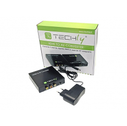 TECHLY 301672 Konwerter adapter HDMI na RCA Composite video + audio stereo L/R F/F